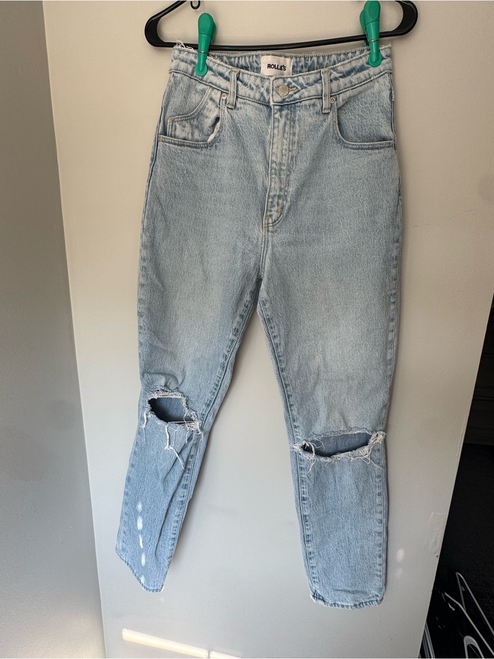 ROLLA'S Light Wash Distressed Boyfriend Jeans